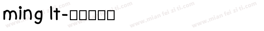 ming lt字体转换